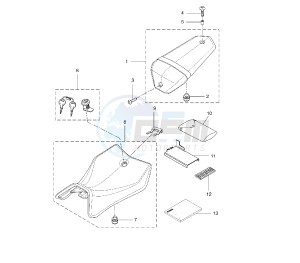 YZF R 125 drawing SEAT