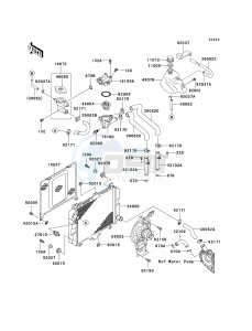 EX 500 D [NINJA 500R] (D6F-D9F) D8F drawing RADIATOR