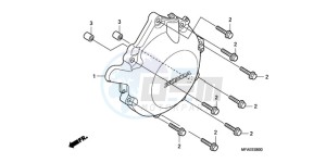 CBF1000A Europe Direct - (ED) drawing A.C. GENERATOR COVER