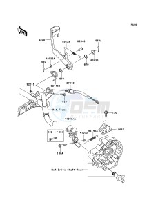 KVF750_4X4 KVF750DBF EU GB drawing Brake Pedal