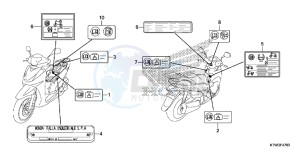 SH300ARE SH300ARE UK - (E) drawing CAUTION LABEL