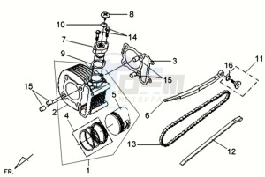 VS 125S drawing CYLINDER