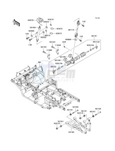 KAF 950 C [MULE 3010 TRANS4X4 DIESEL] (C7F) C7F drawing FRAME