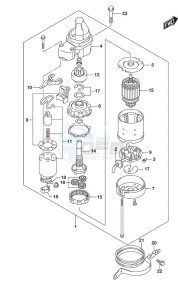 DF 150 drawing Starting Motor