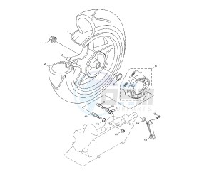 YW BW'S 125 drawing REAR WHEEL