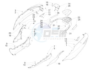 MP3 300 ie E4 LT BUSINESS - SPORT ABS (EMEA) drawing Side cover - Spoiler