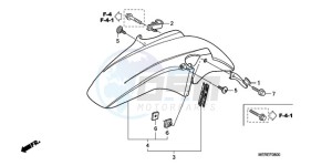 CBF600N9 UK - (E / MKH) drawing FRONT FENDER