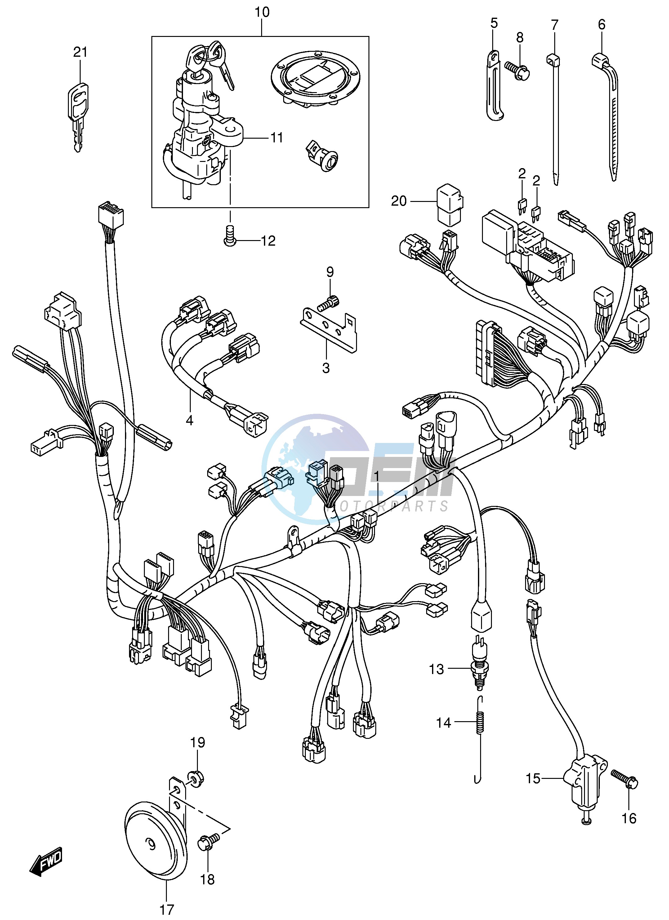 WIRING HARNESS (SV1000 U1 U2)