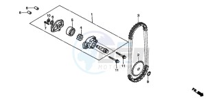 TRX250TE FOURTRAX ES drawing OIL PUMP