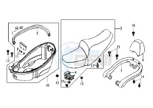 JOYRIDE EU2 - 125 cc drawing SEAT