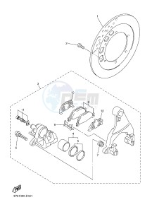 FJR1300A FJR1300-A FJR1300A ABS (B88D) drawing REAR BRAKE CALIPER