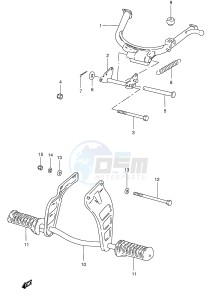 FZ50 (E1) drawing STAND - FOOTREST