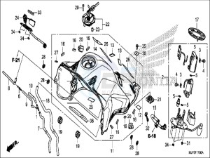 CRF1000DH 2ED - (2ED) drawing FUEL TANK/FUEL PUMP