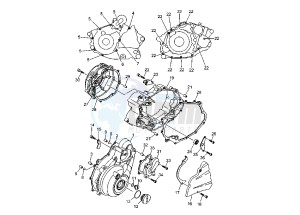 XT X 660 drawing CRANKCASE COVER