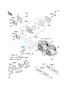 JET SKI 800 SX-R JS800ABF EU drawing Carburetor Parts