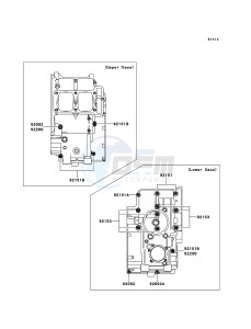 NINJA 250R EX250KBF GB XX (EU ME A(FRICA) drawing Crankcase Bolt Pattern