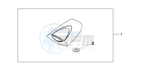 CBR600RR9 Europe Direct - (ED / MK) drawing SEAT COWL*NHA66P*