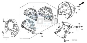 CB600FA39 France - (F / ABS CMF ST) drawing METER