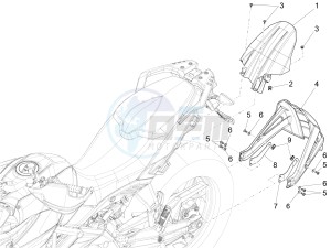 ETV Caponord 1200 drawing Rear mudguard