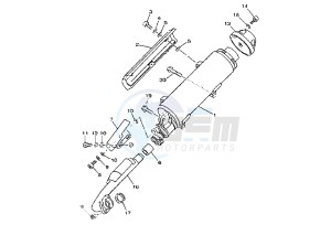 YP MAJESTY DX 250 drawing EXHAUST