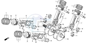 VF750C2 drawing CRANKSHAFT/PISTON