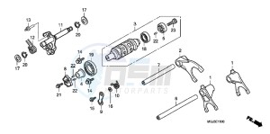 CBF1000FAB drawing GEARSHIFT DRUM