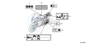 CBR250RD CBR250R 2E - (2E) drawing CAUTION LABEL