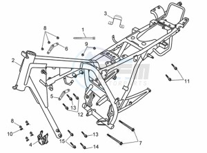 XS 125 drawing FRAME