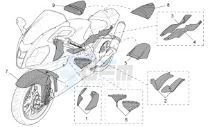 RSV 2 1000 drawing Acc. - Special body parts