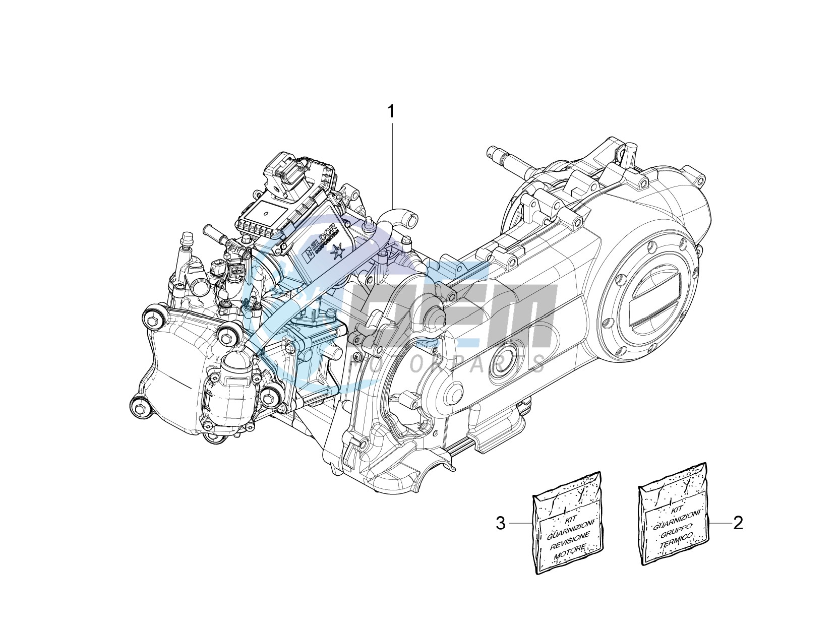 Engine, assembly