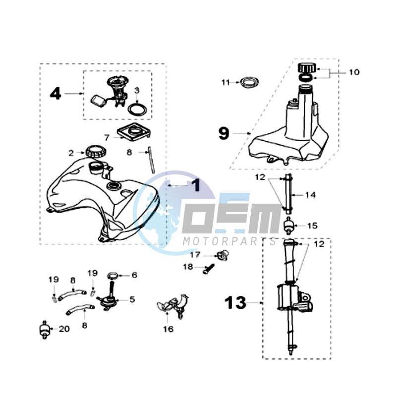 TANK AND FUEL PUMP