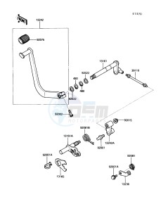 VN750 A [VULCAN 750] (A6-A9) [VULCAN 750] drawing GEAR CHANGE MECHANISM