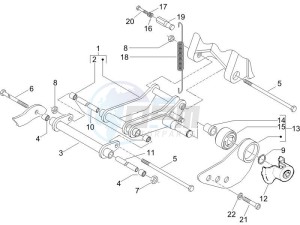 Zip 50 4T drawing Swinging arm