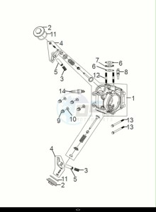 SYMPHONY ST 50 (XL05W1-EU) (E5) (M1) drawing CYLINDER HEAD