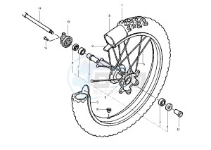 TT R 600 drawing FRONT WHEEL