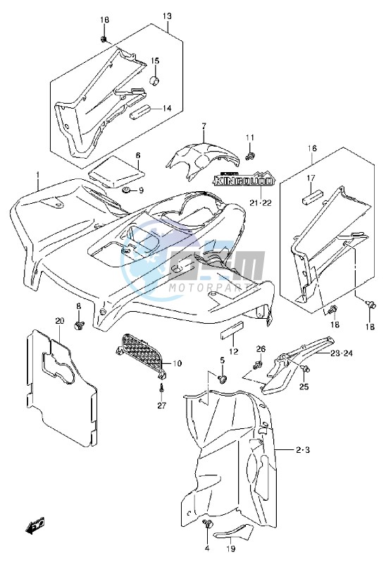 FRONT FENDER (LT-A750XZL3 P17)