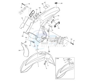 WR F 450 drawing FENDER 1DX8-X9