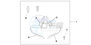 ST1300A9 Korea - (KO / ABS MME) drawing MIRROR DEFLECTOR