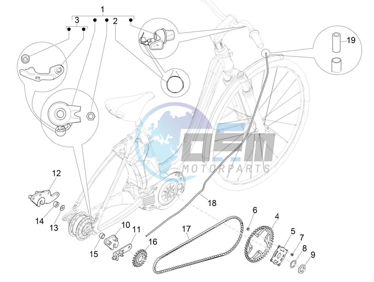 Gear shift (NUVINCI MECH)