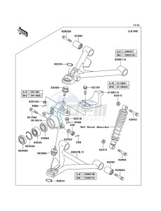 KLF300 4x4 KLF300-C17 EU GB drawing Front Suspension