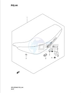 DR125SML 0 drawing SEAT (MODEL K9)