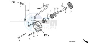 CBR125RW9 U / WH drawing WATER PUMP