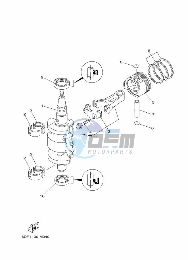 CRANKSHAFT--PISTON