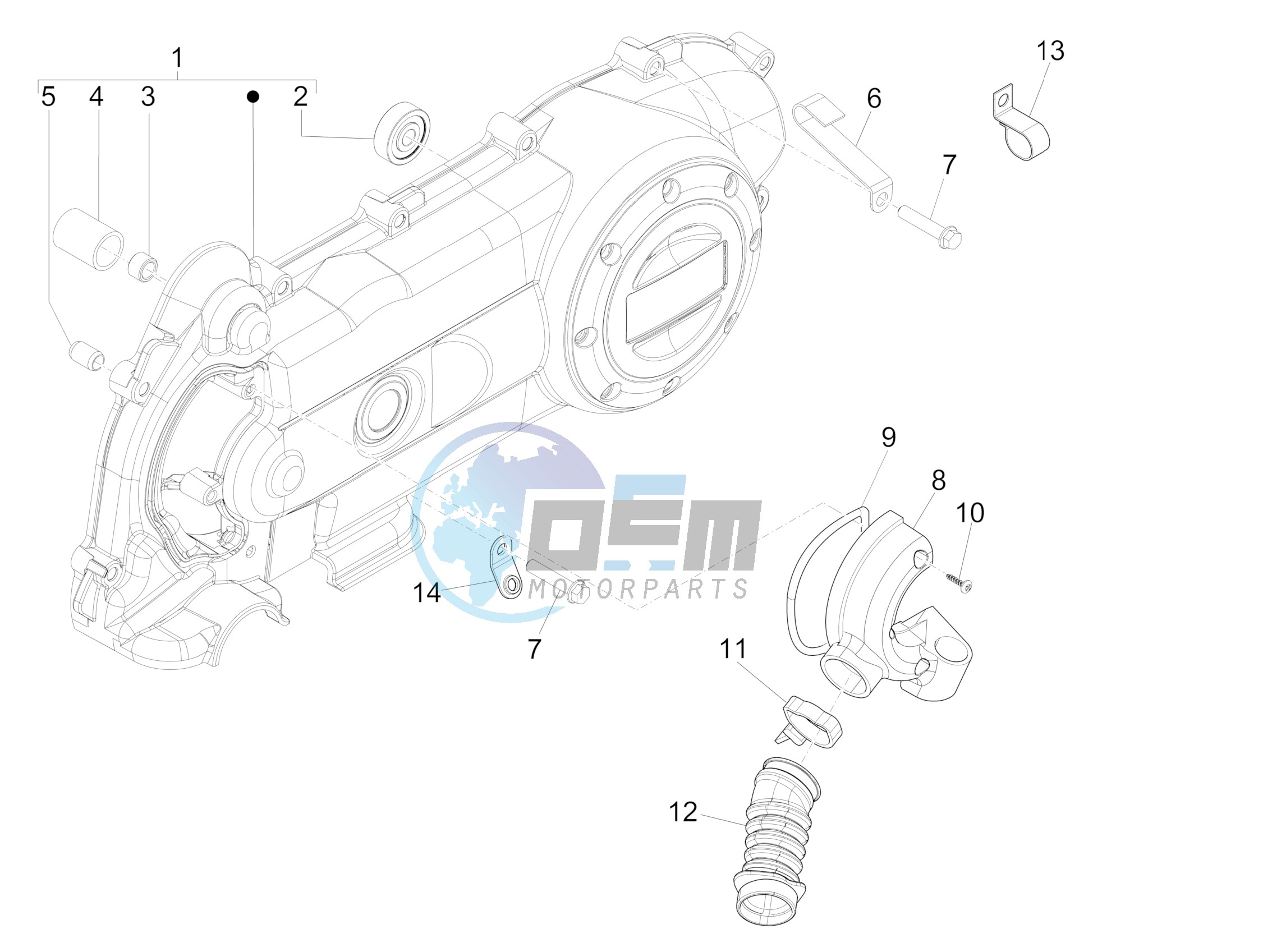 Crankcase cover - Crankcase cooling