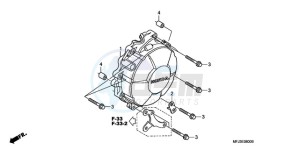 CBR600RA9 Korea - (KO / ABS MK) drawing GENERATOR COVER