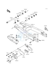 KLX 650 A [KLX650R] (A1-A3) [KLX650R] drawing SWINGARM