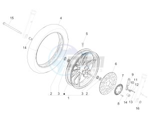 MEDLEY 150 4T IE ABS MA03M, M885M (APAC) drawing Front wheel