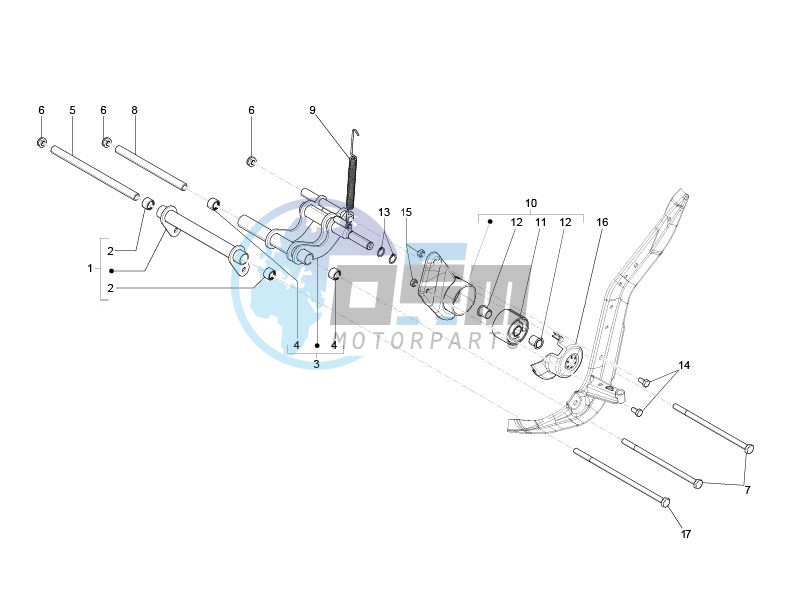 Swinging arm