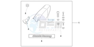 CBR1000RR9 KO / HRC MK drawing HUGGER CANDY ACHILLES BLACK METALLIC