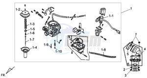 CELLO 50 45KMH drawing CARBURATOR